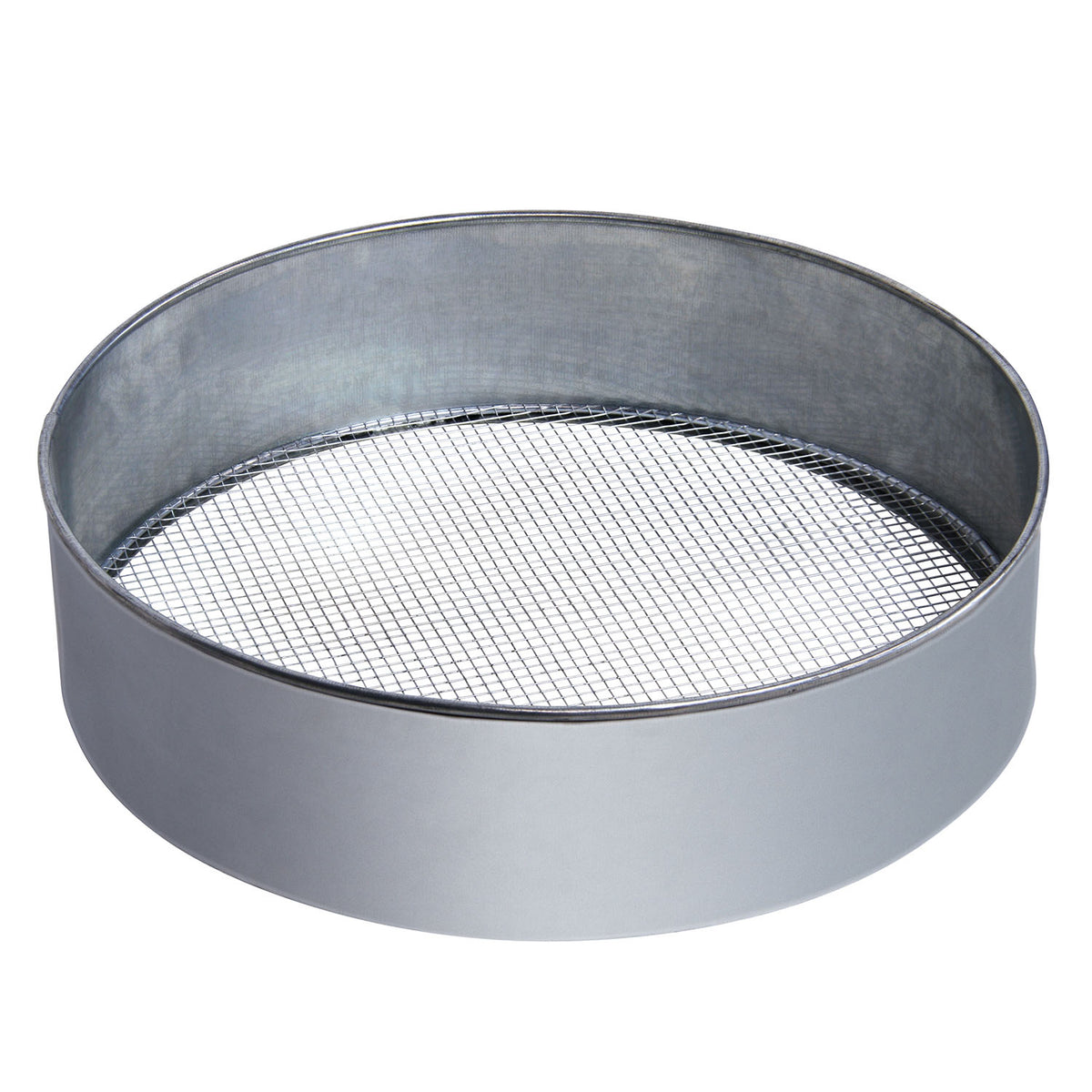 Bellissa Metallrandsieb mit Wechselgitter Ø 39 cm, verzinkt, mit eingelegtem Gitter, Freisteller